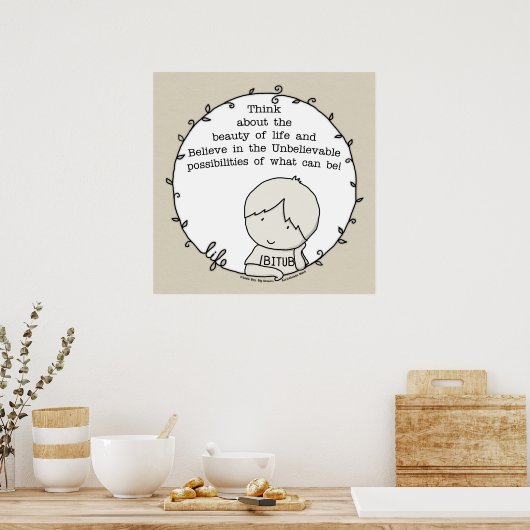 Schoonheid van het leven poster (Keuken)