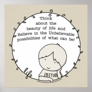 Schoonheid van het leven poster