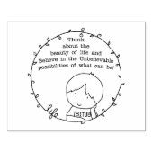 Schoonheid van het leven rubberstempel (Afrduk)