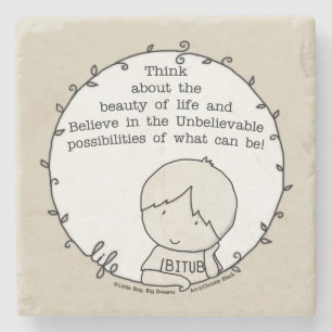 Schoonheid van het leven stenen onderzetter