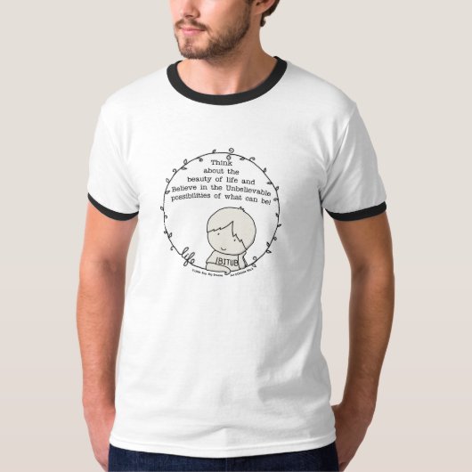 Schoonheid van het leven t-shirt (Voorkant)