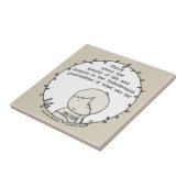 Schoonheid van het leven tegeltje (Zijkant)