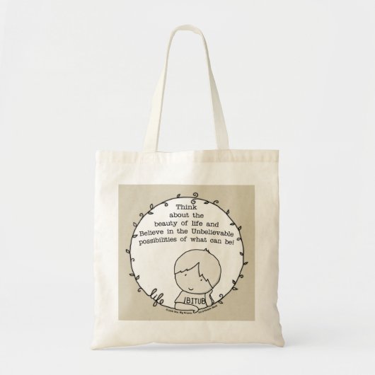 Schoonheid van het leven tote bag (Voorkant)