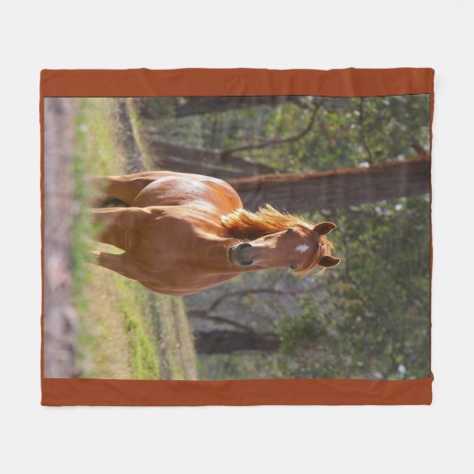 Schoonheid van het paard fleece deken (Voorkant (Horizontaal))