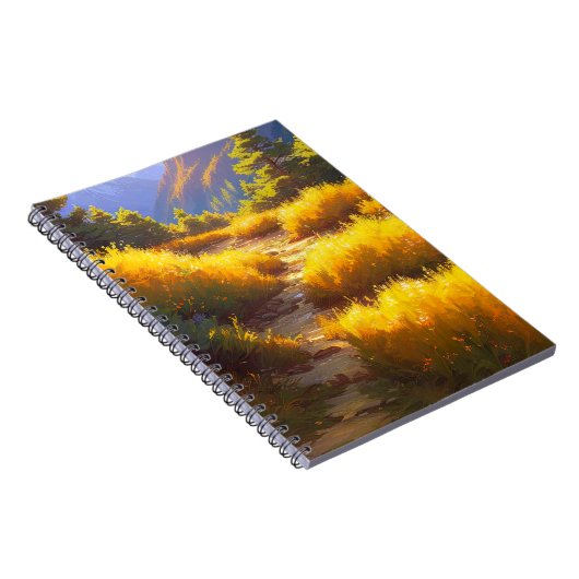 Schoonheid van het pad op de Gele Grasheuvel Notitieboek (Rechterzijde)