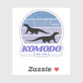 schoonheid van Komodo-eiland Sticker (Vel)