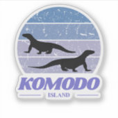 schoonheid van Komodo-eiland Sticker (Voorkant)
