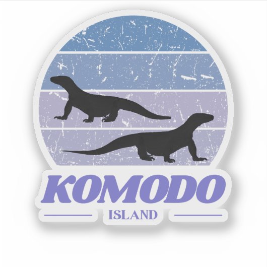 schoonheid van Komodo-eiland Sticker (Voorkant)