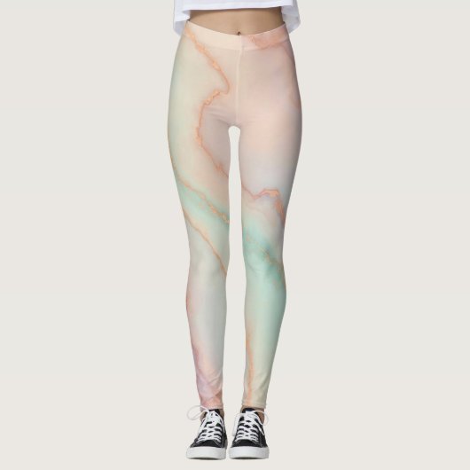 Schoonheid van marmer leggings (Voorkant)