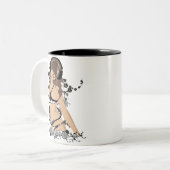 schoonheid van muziek tweekleurige koffiemok (Voorkant links)