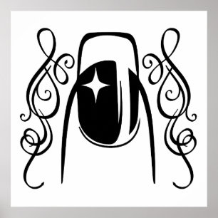 Schoonheid van Nail Design Poster