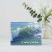 Schoonheid van oceaangolven Briefkaart (Staand voorkant)