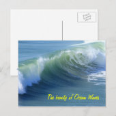 Schoonheid van oceaangolven Briefkaart (Voorkant / Achterkant)