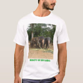 Schoonheid van Sri Lanka olifant T-shirt (Voorkant)