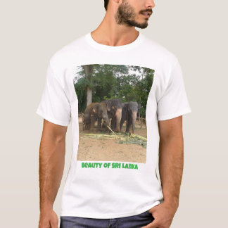 Schoonheid van Sri Lanka olifant T-shirt