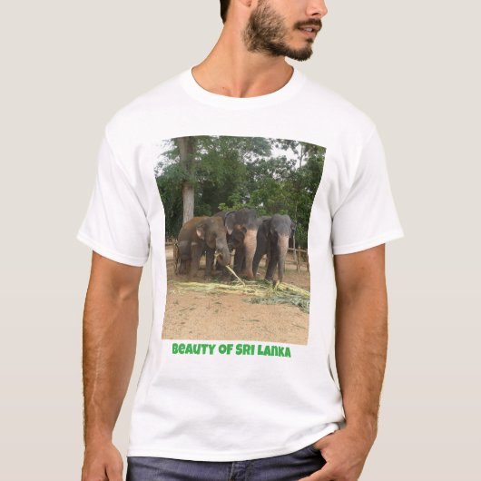Schoonheid van Sri Lanka olifant T-shirt (Voorkant)