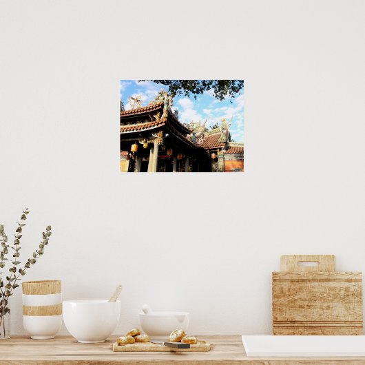 Schoonheid van Temple Print (Keuken)