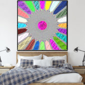 Schoonheid van wiskunde canvas afdruk (Insitu (Slaapkamer))