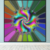 Schoonheid van wiskunde canvas afdruk (Insitu (Houten vloer))