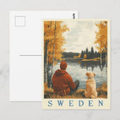 Schoonheid van Zweden Vintage Travel Briefkaart (Voorkant / Achterkant)