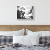 Schoonheid vinden in doorzettingsvermogen canvas afdruk (Insitu (Slaapkamer))