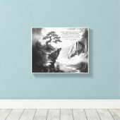 Schoonheid vinden in doorzettingsvermogen canvas afdruk (Insitu (Houten vloer))