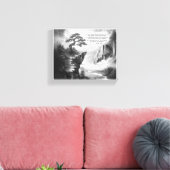 Schoonheid vinden in doorzettingsvermogen canvas afdruk (Insitu (Woonkamer))