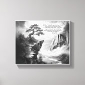 Schoonheid vinden in doorzettingsvermogen canvas afdruk (Voorkant)