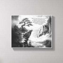 Schoonheid vinden in doorzettingsvermogen canvas afdruk