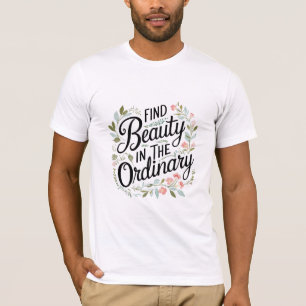 Schoonheid vinden in het gewone t-shirt