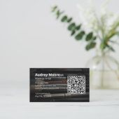 Schoonheid Visagist QR-code Visitekaartje (Staand voorkant)