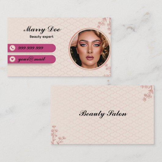 Schoonheid Visitekaartje (Voorkant / Achterkant)