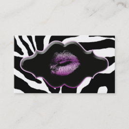 Schoonheid Visitekaartjes Dierlijke Zebra Violet L