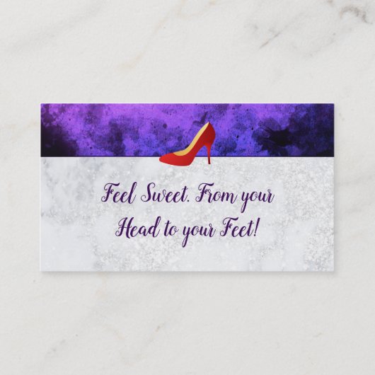 Schoonheid Visitekaartjes met slogan (Achterkant)