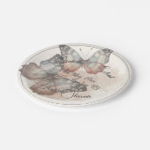 Schoonheid Vlinder Bruidsdouche Papieren Bordje (Gekanteld)