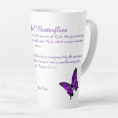 Schoonheid Vlinders Latte Mok (Rechterhoek)