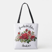 Schoonheid voor as, Bloemen Roos Vrouwen Tas (Achterkant)