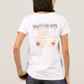 Schoonheid voor as Isaiah 61:3 T-shirt (Achterkant)