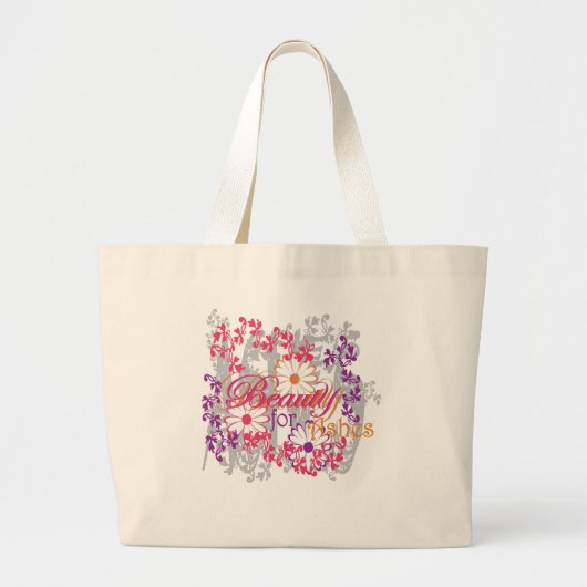 Schoonheid voor assen grote tote bag (Voorkant)