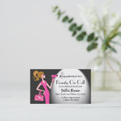 Schoonheid voor Celebrities! Visitekaartjes (Staand voorkant)