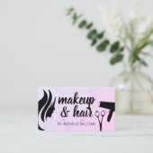 Schoonheid voor vrouwen | Schaar en föhn Afsprakenkaartje (Staand voorkant)