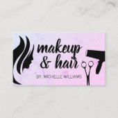 Schoonheid voor vrouwen | Schaar en föhn Afsprakenkaartje (Voorkant)