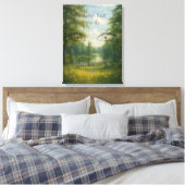 Schoonheid voorbij de pijn Uitgerekt Canvas Print (Insitu (Slaapkamer))