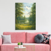 Schoonheid voorbij de pijn Uitgerekt Canvas Print (Insitu (Woonkamer))