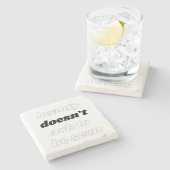 Schoonheid vraagt niet om marmeren onderzetter (Zijkant)