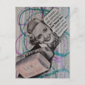 Schoonheid Vrouw Toiletzeep Collage Briefkaart (Voorkant)