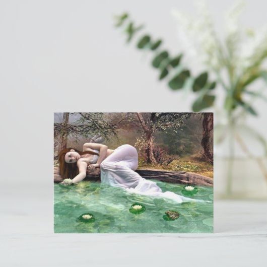 Schoonheid waterlelie briefkaart (Staand voorkant)