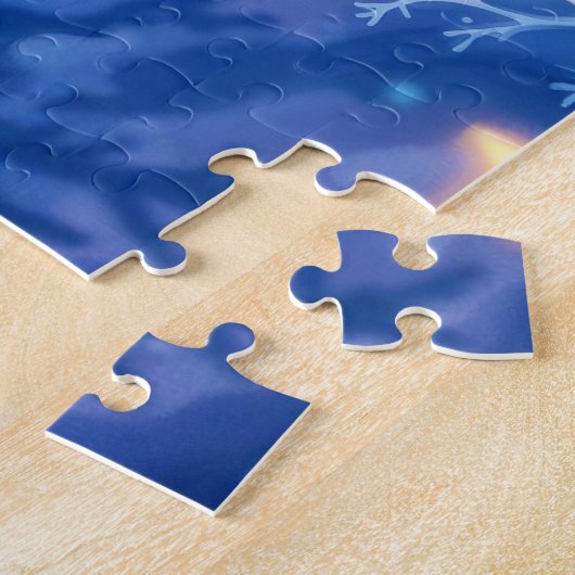 Schoonheid winter elf betoverde vorst koningin kun legpuzzel (Zijkant)