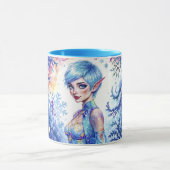 Schoonheid winter elf betoverde vorst koningin kun mok (Midden)