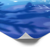 Schoonheid winter elf betoverde vorst koningin kun poster (Hoek)